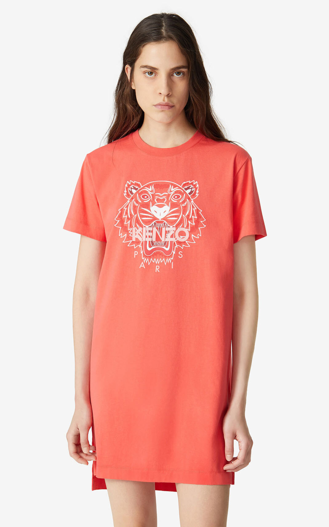 Kenzo Tiger T shirt Ženska Obleke Rdeča SI-3342268